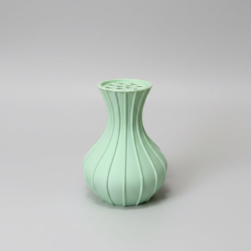 Mint Green vase with removable insert for LEGO flowers