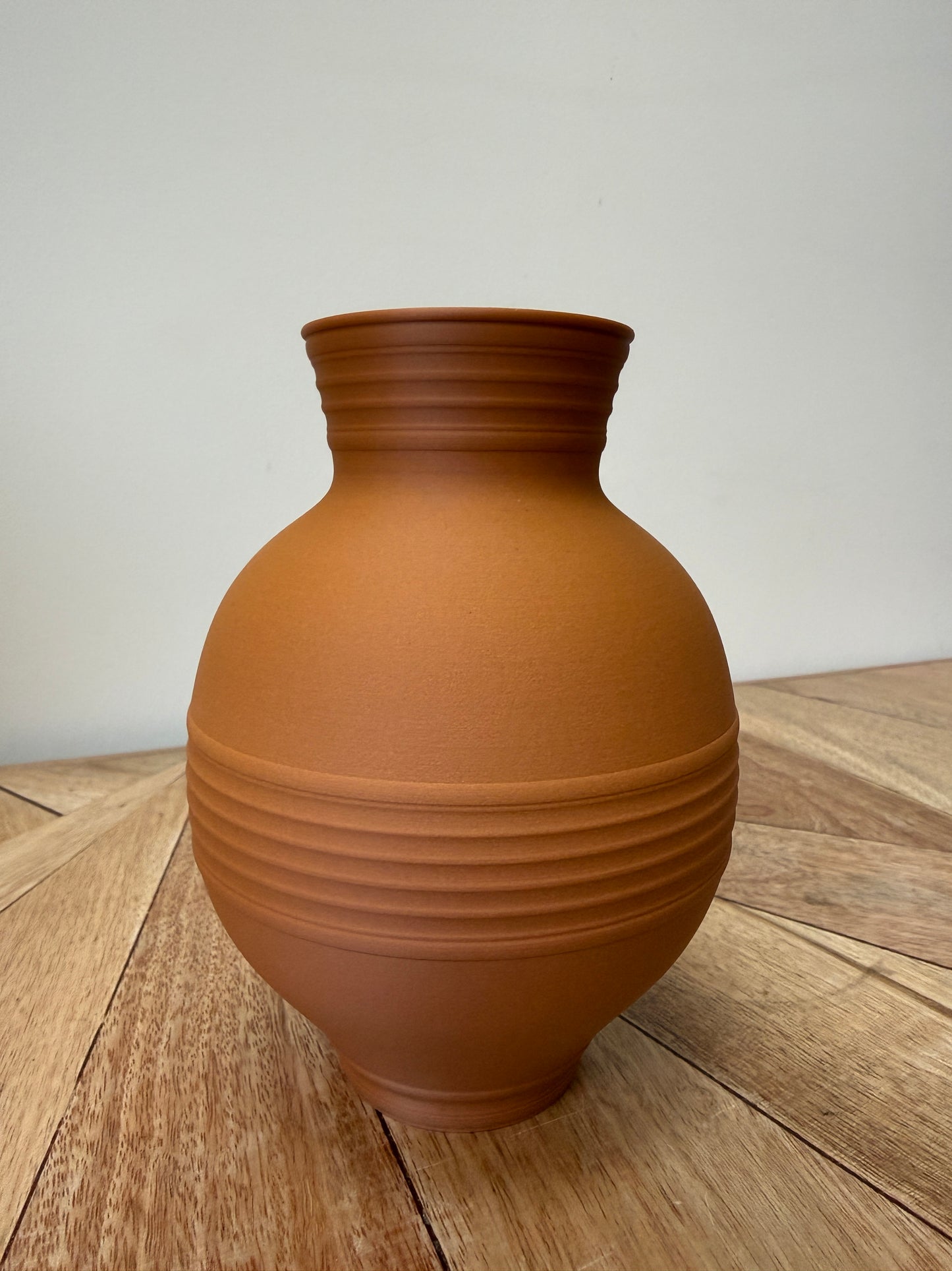Peony Round Striped Vase for LEGO® & Artificial Flowers