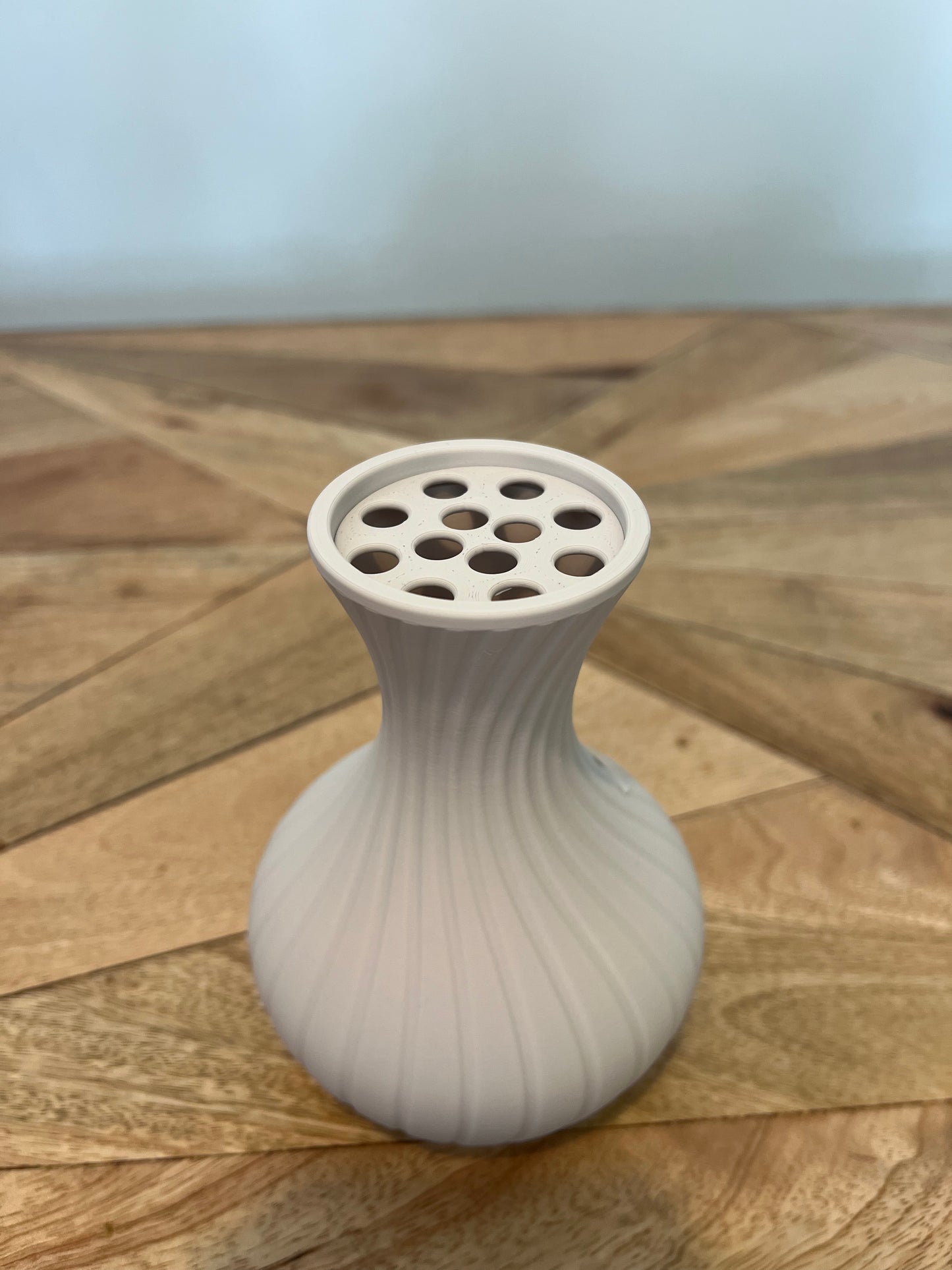 Dahlia Striped Flared Vase for LEGO® & Artificial Flowers