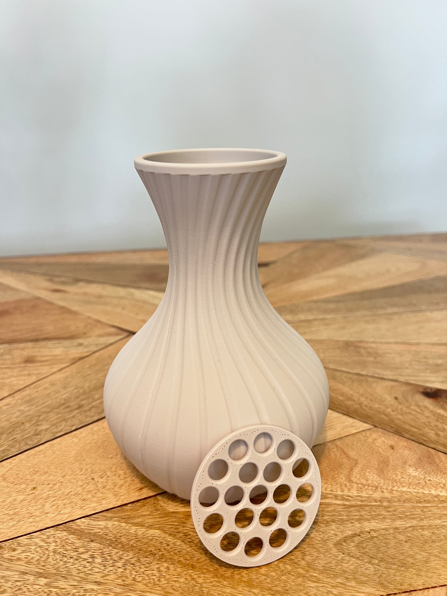 Dahlia Striped Flared Vase for LEGO® & Artificial Flowers