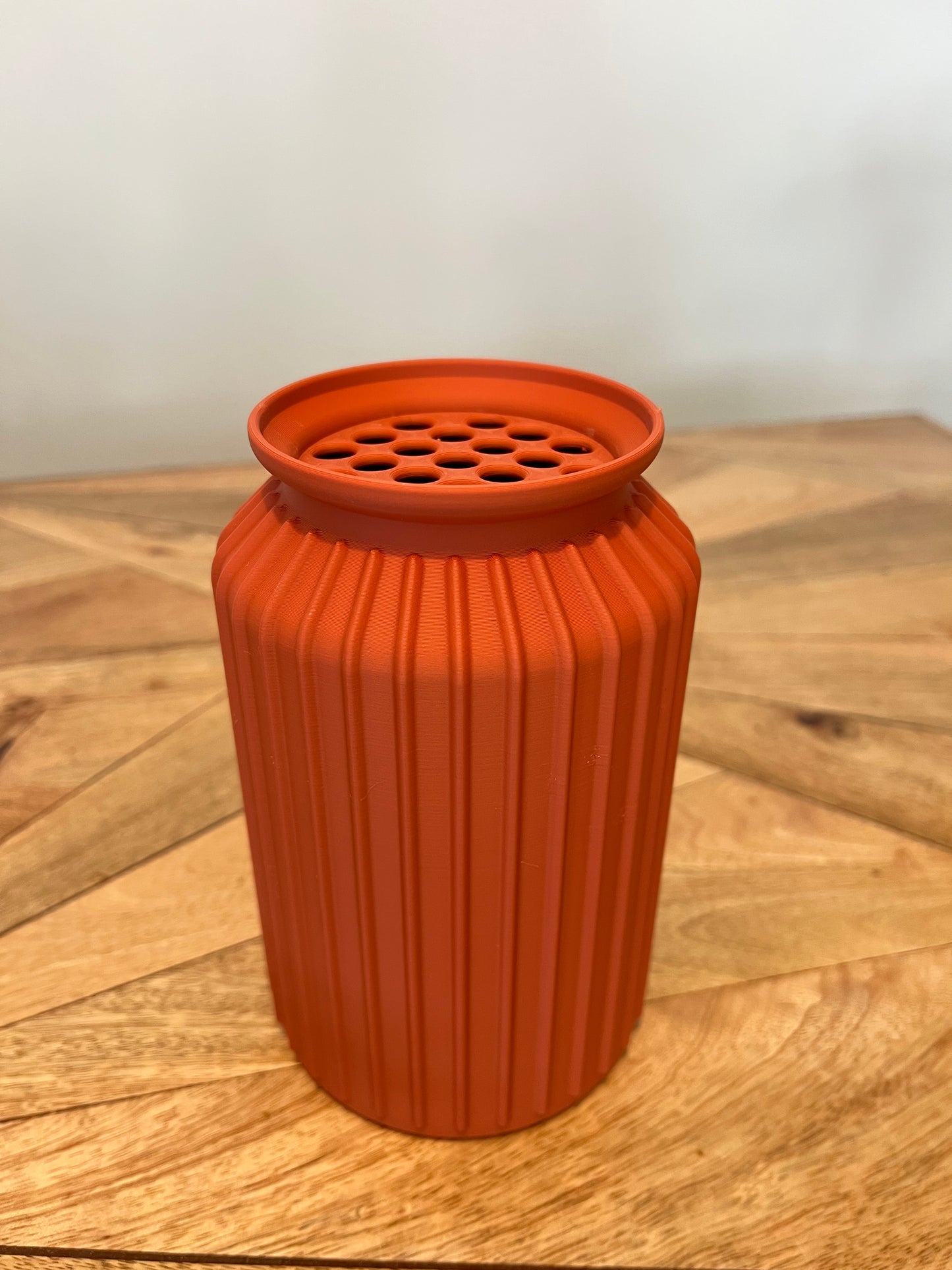 Zinnia Ribbed Cylinder Vase for LEGO® & Artificial Flowers