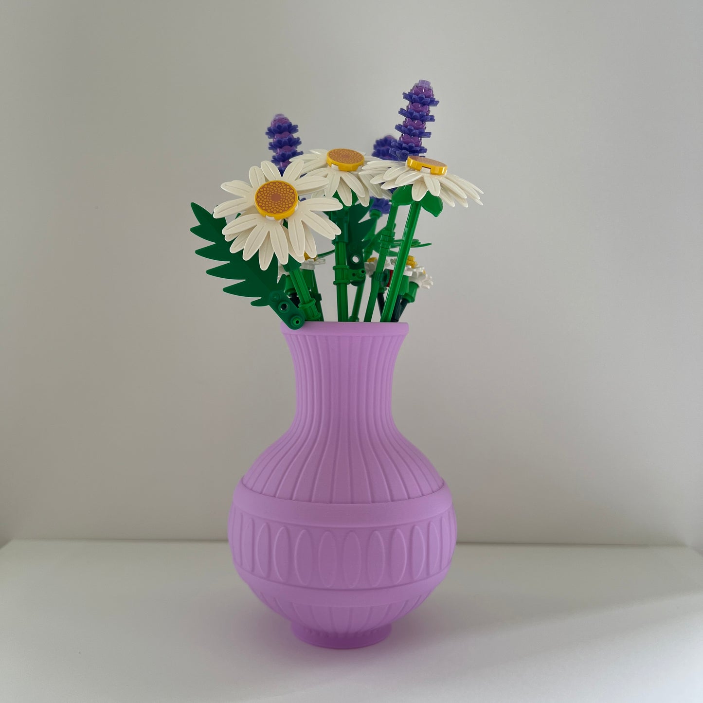 Aster Vase for LEGO Flowers and Faux Stems
