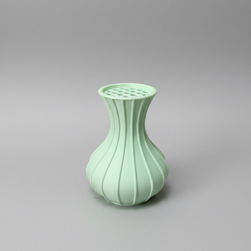 Mint Green Medium vase for lego and artificial flowers