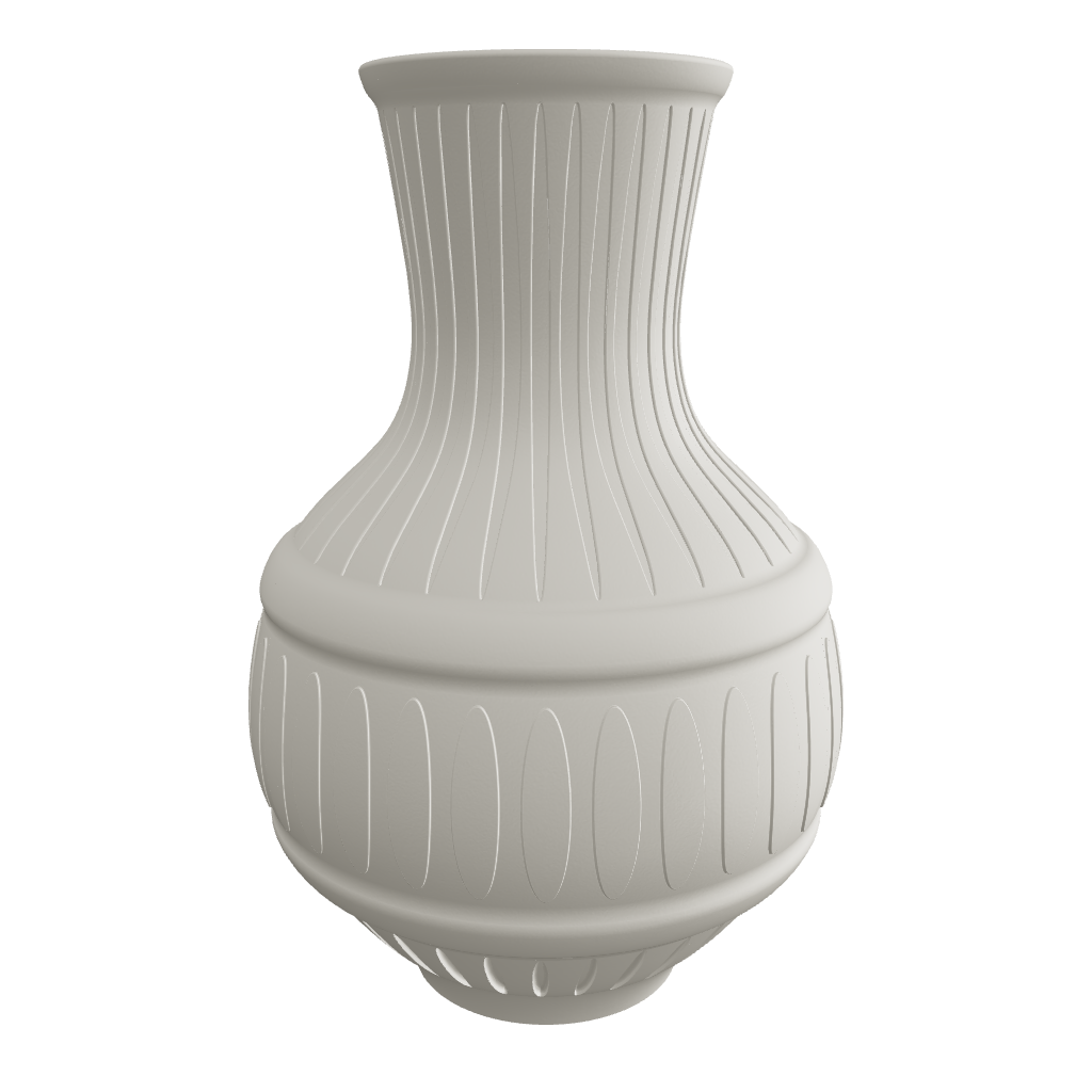 3d model of vase in white colour