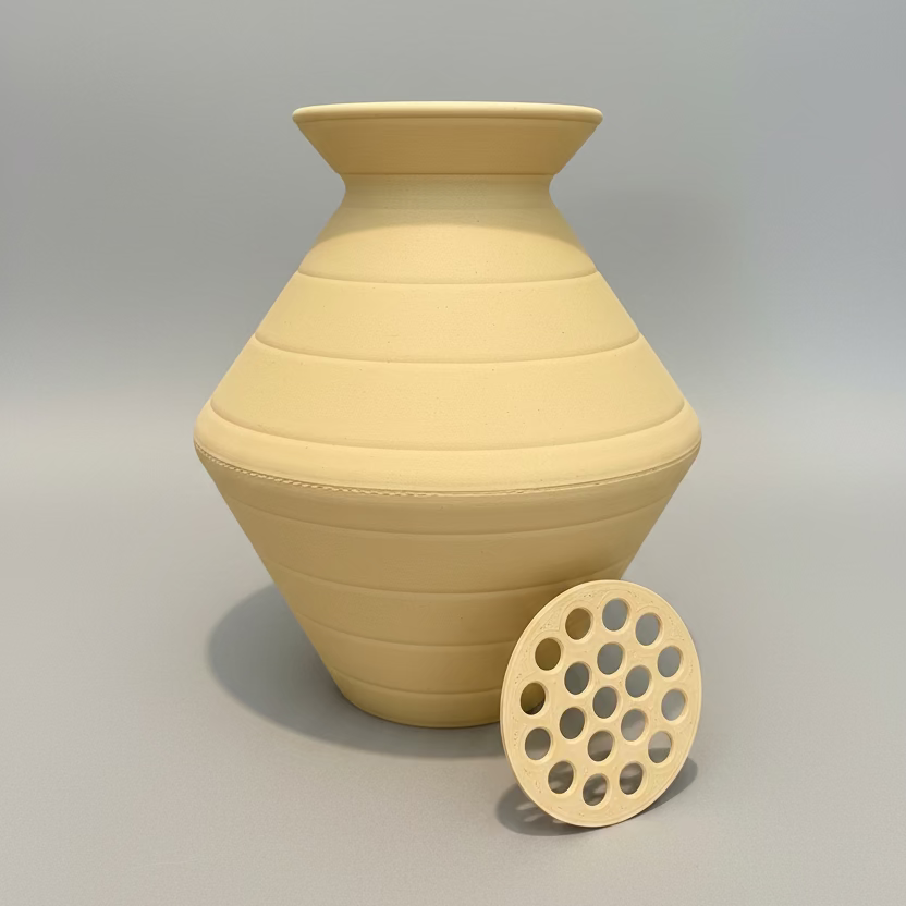 white oak vase for lego flowers